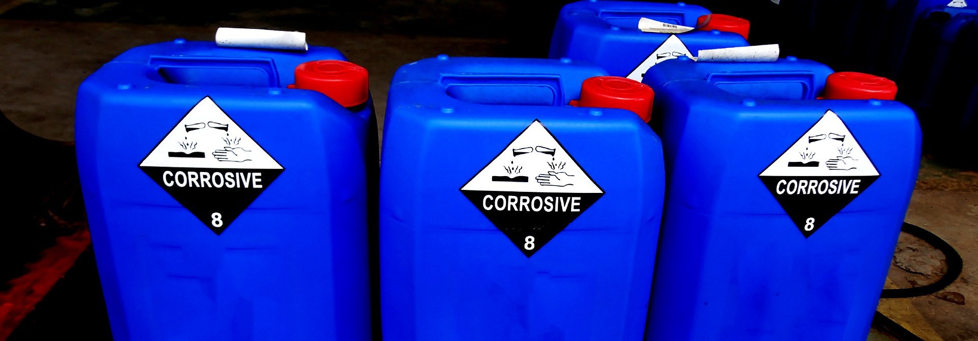 gallons of corrosive liquid